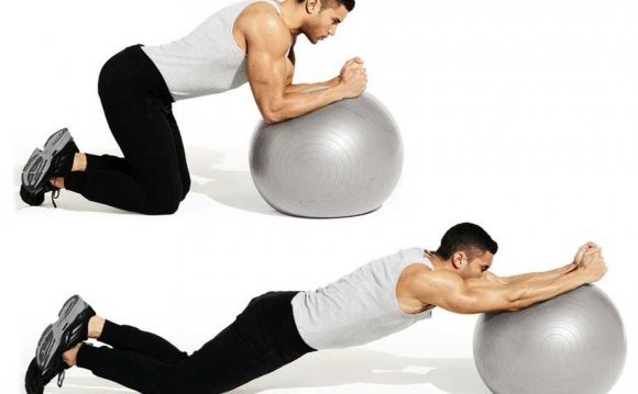 Swiss-Ball Rollout Exercise