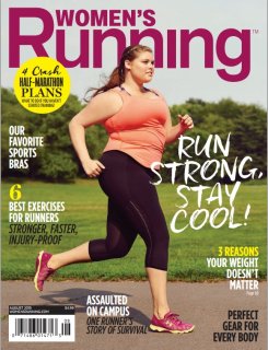 Erica Schenk, 18, is likely the first plus-size model to be on the cover of a fitness magazine. (Women's Running/ James Farrell)