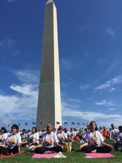 First International Yoga Day Celebration in the US - National Mall, Washington, DC, on June 21, 2015