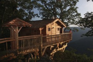 Named after the Golden Eagle, a legally protected species in the United States, the Treehouse is a lodge is overlooking the Dan River gorge and Primland's award winning golf course. Virginia Tourism Corporation, width=