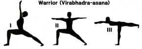 Warrior pose (Virabhadra-asana)